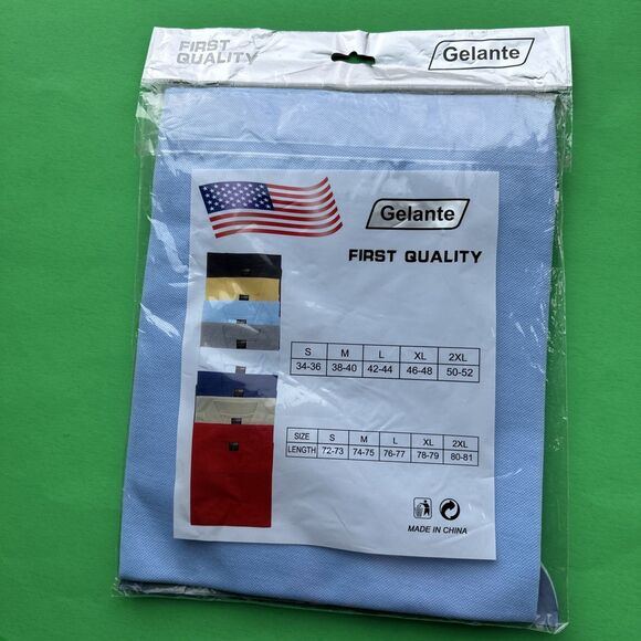 Gelante First Quality Polo Golf Shirt Size Medium New in Package-Light Blue - Picture 2 of 2